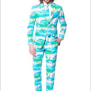 Three piece OppoSuit Flamingo Suit